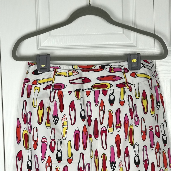 Andrea Viccaro Shoe Print Skirt Size 8 EUC - Picture 5 of 8